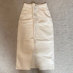 White denim Jean skirt